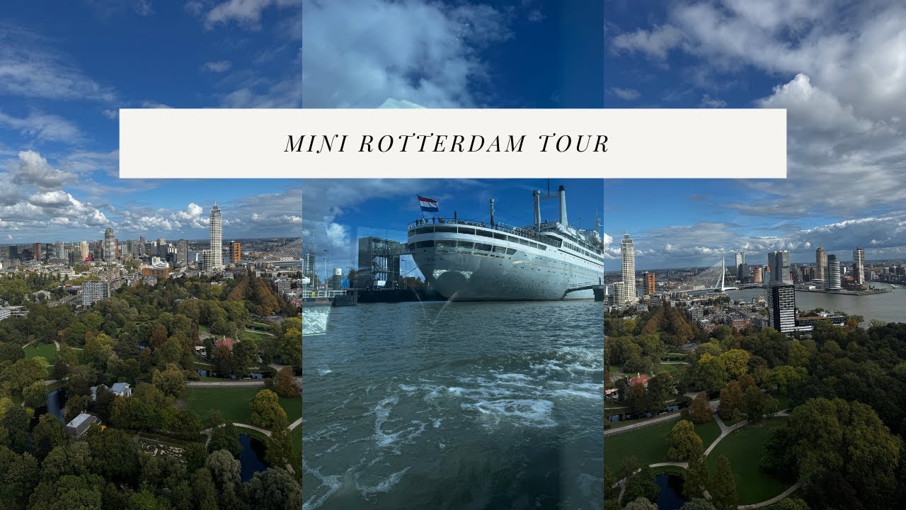Things to Do in Rotterdam 🇳🇱 | Splashy Boat Tour + Euromast City Views 🌆✨ Netherlands Travel Vlog