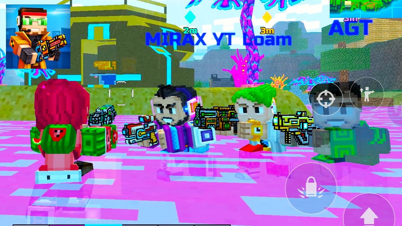 Pixel Gun 3D - DEVELOPERS SQUAD in the Battle Royale (FUNNY VIDEO)