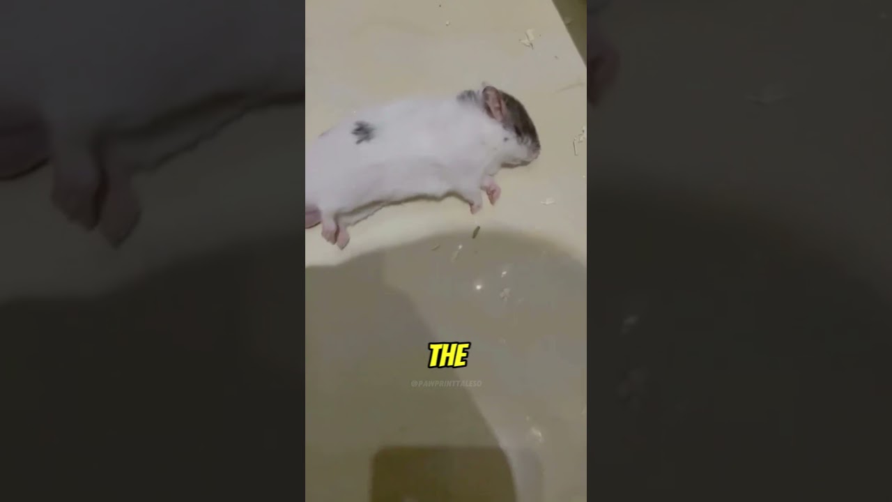 Funny Hamster Pretends To Be Asleep 😂 #shorts #animals #funny #hamster #hamsters