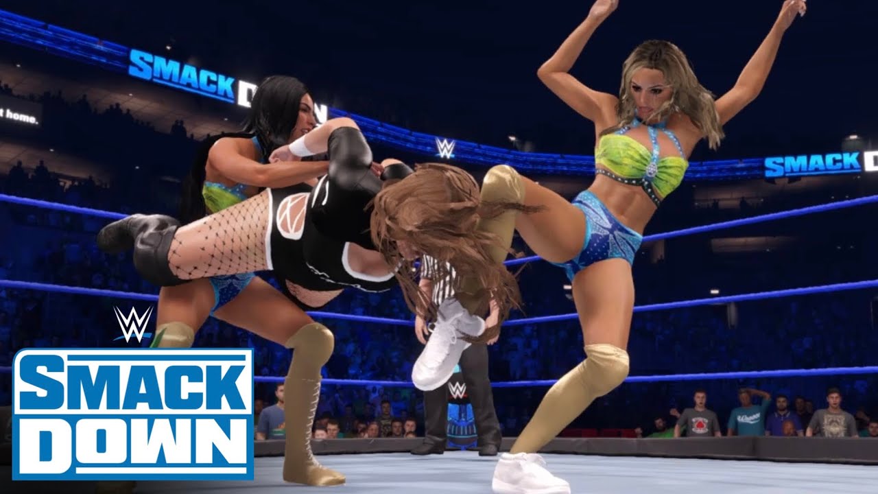WWE 2K22 SMACKDOWN DOUDROP & NIKKI A.S.H VS THE IINSPIRATION