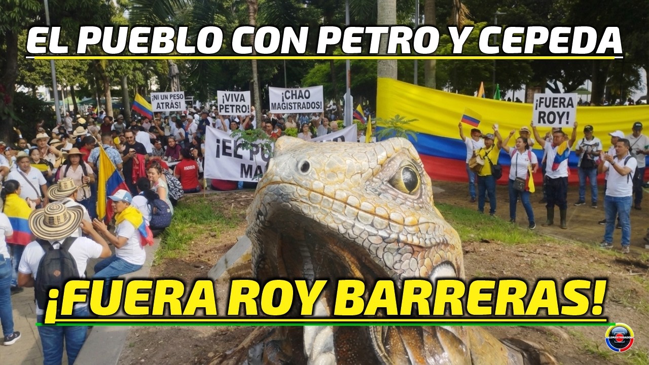 EL PUEBLO EN LAS CALLES DE COLOMBIA POR EL SALARIO VITAL - NI UN PESO ATRAS. LOMASTRINADO
