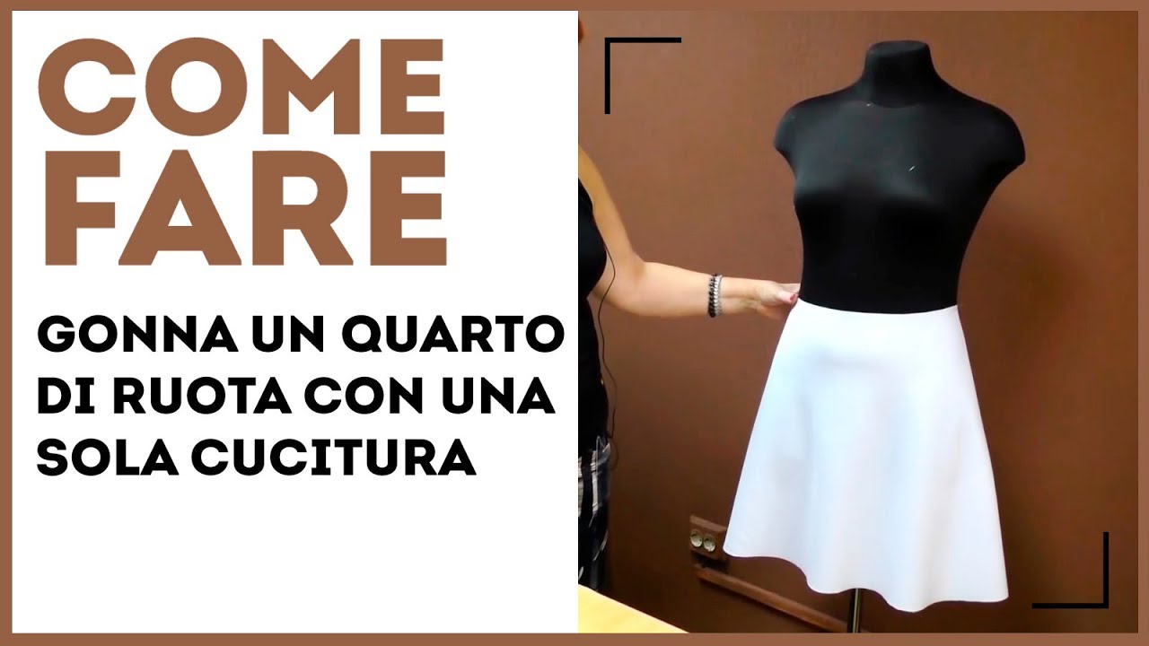 Gonna senza cartamodello con le tue mani. Come cucire gonna un quarto di ruota con una sola cucitura
