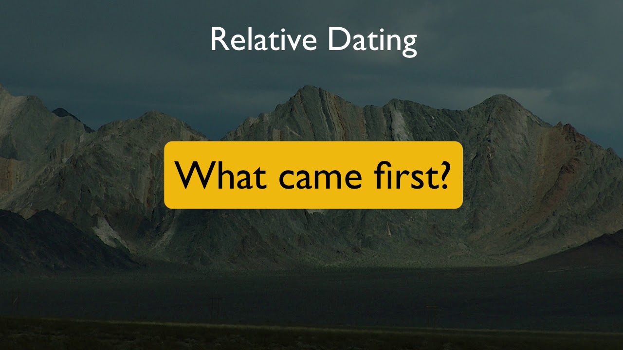 Relative Dating