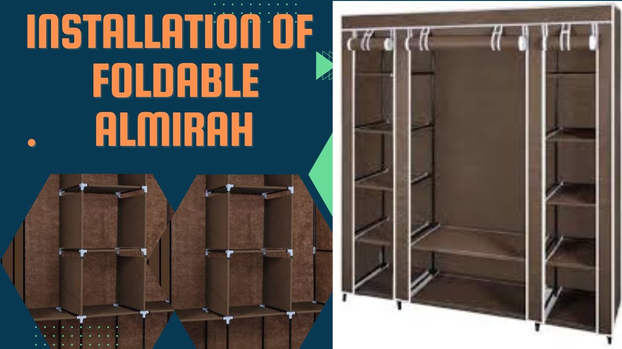 Amazon Brand - Solimo 3-Door Foldable Wardrobe, 8 Racks | Installation and First Review