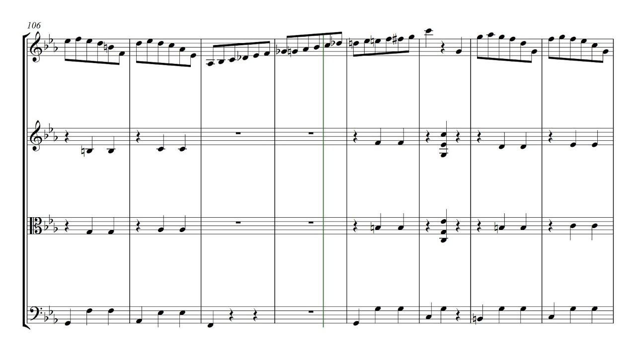 Chopin Waltz | String Quartet Sheet Music