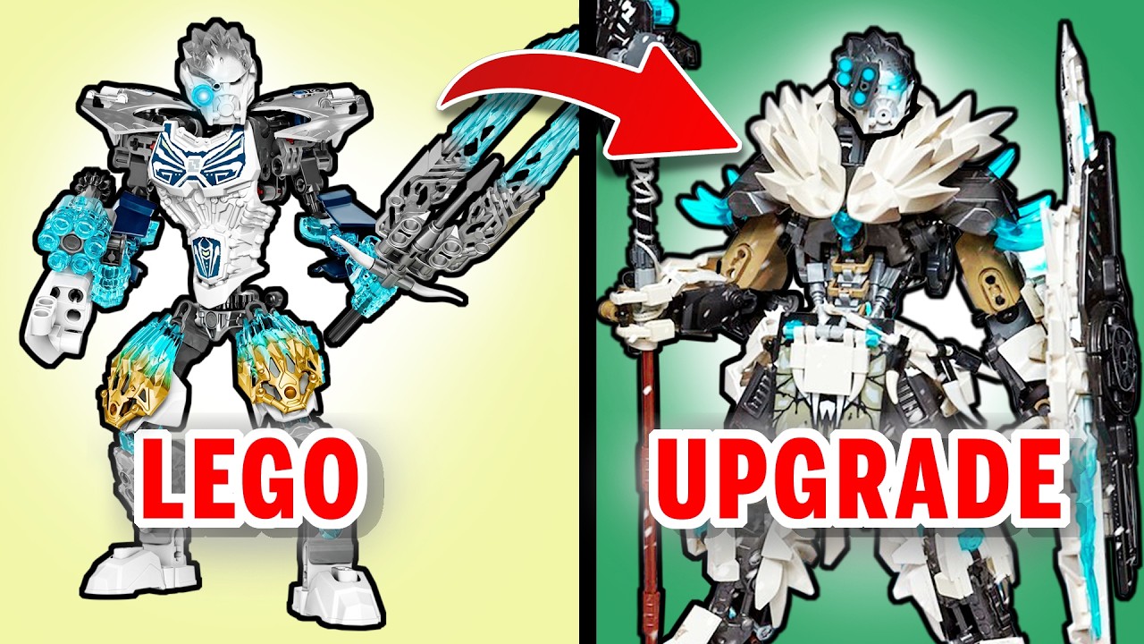 Использование деталей LEGO от G2 KOPAKA UNITER для создания самодельных фигурок Bionicle