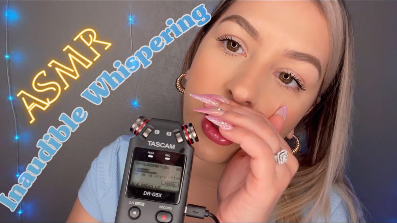 ASMR intense inaudible whispers with gum chewing for EXTREME tinglezzz 💗