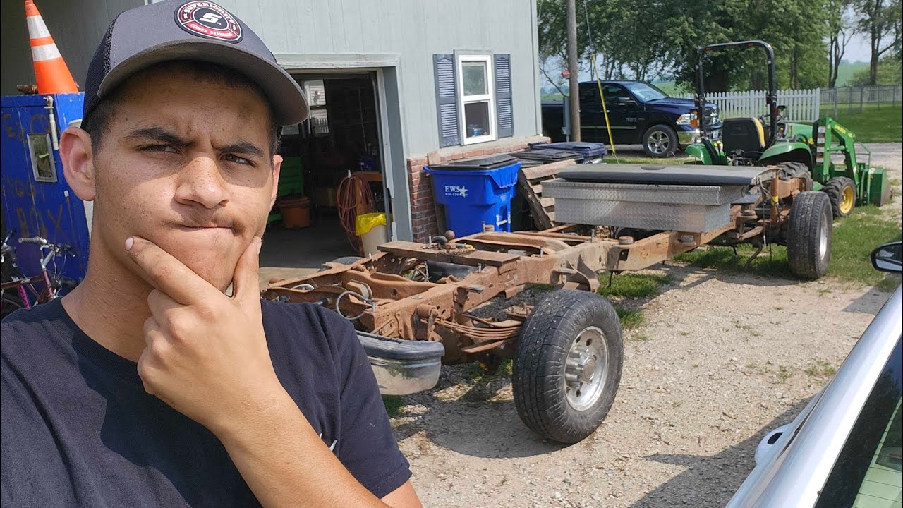 Turning an Old Ford Super Duty Frame Into A Truck Bed Trailer  | Part 1