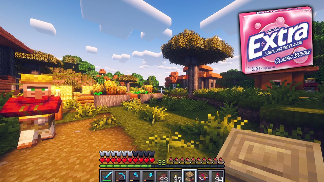 [ASMR] Minecraft Survival Gum Chewing (Whispering + Keyboard/Mouse Sounds)