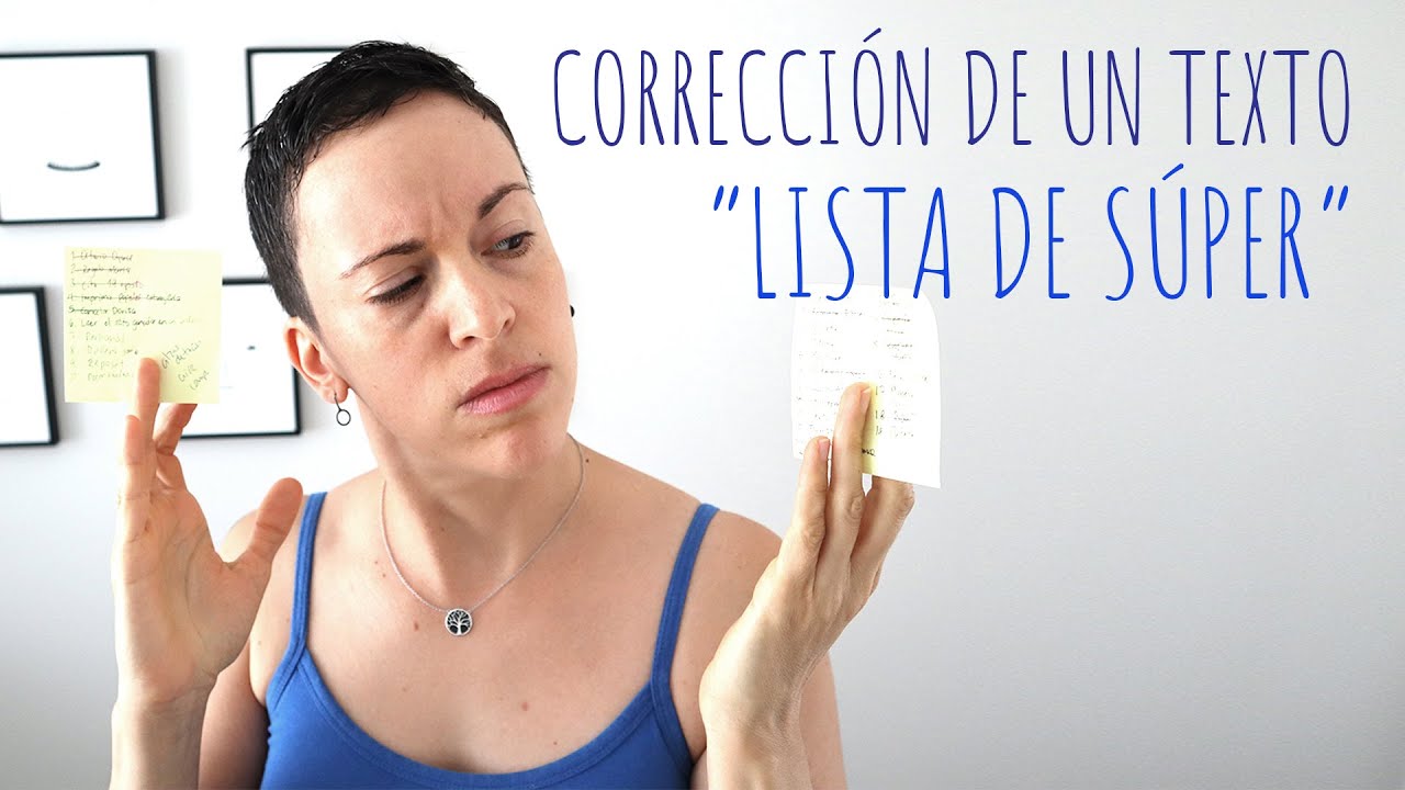 Corrección de un texto "Lista de Súper"