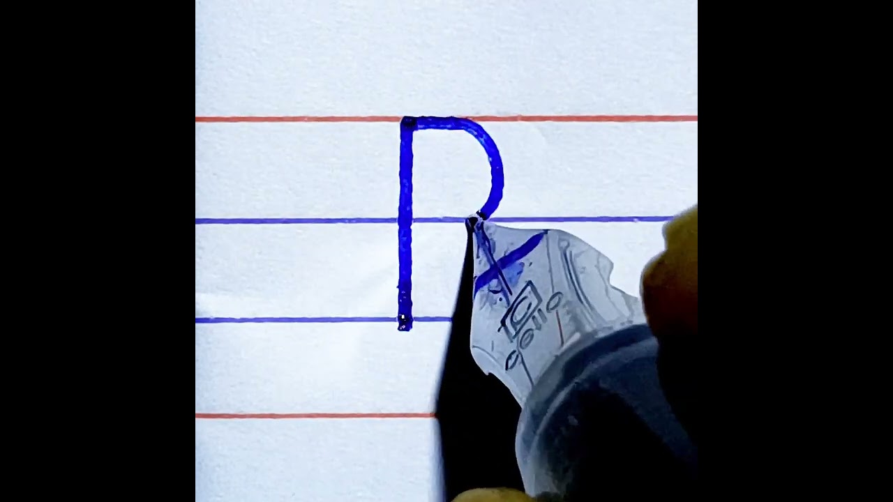 How to write Capital letter R in english handwriting | A to Z Capital letter | A to Z | handwriting
