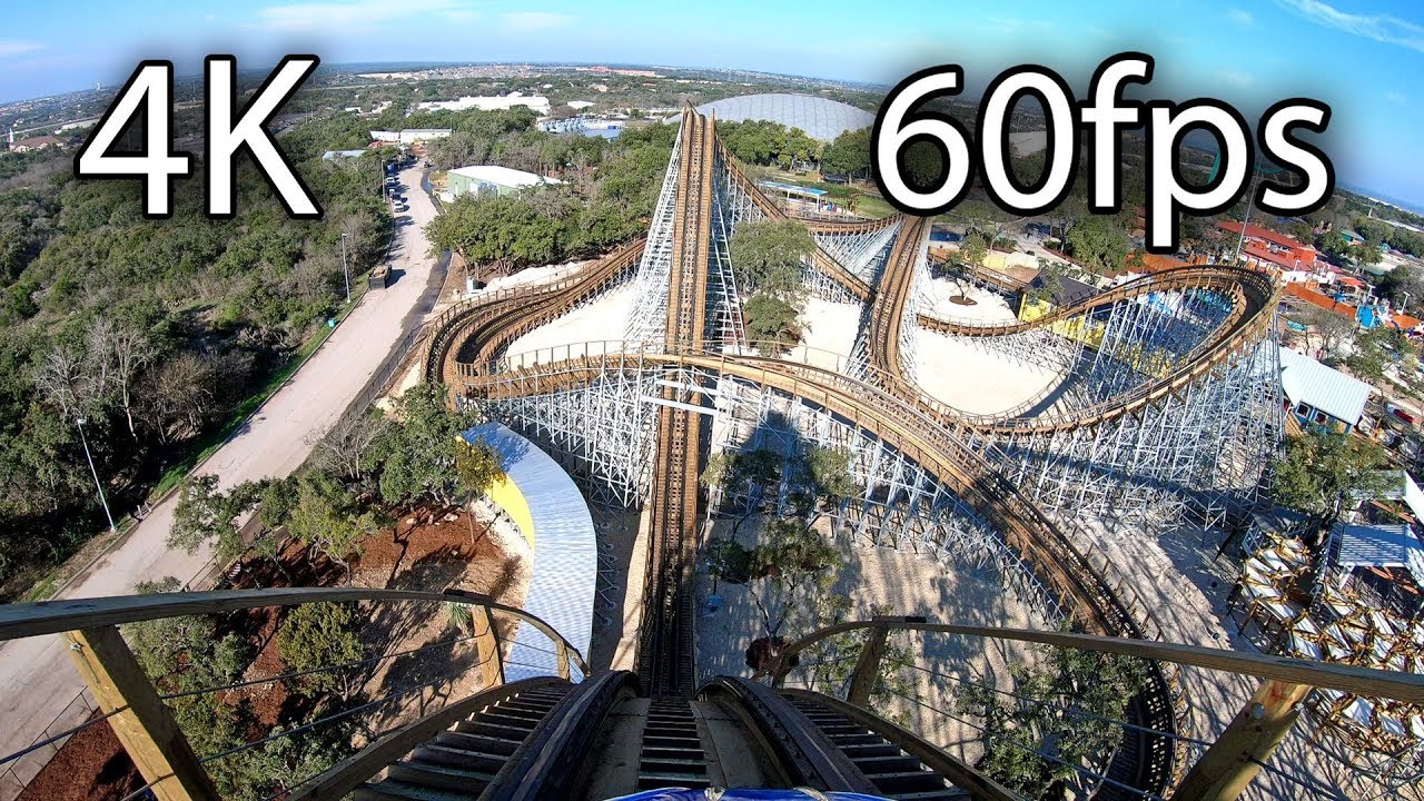 Texas Stingray front seat on-ride 4K POV @60fps SeaWorld San Antonio