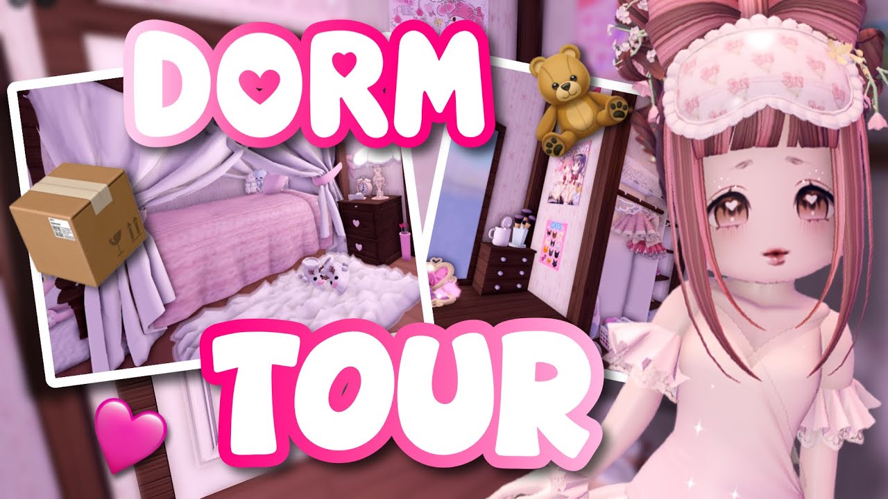 💗FINALLY DECORATED MY DORM ROOM💗 in ROYALE HIGH📦