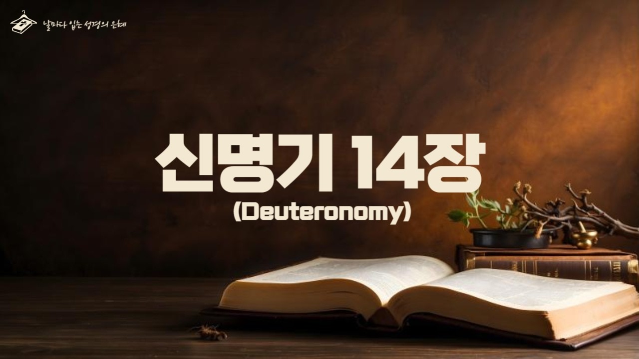 [하루 한장 성경읽기] [개역개정] 신명기 14장
