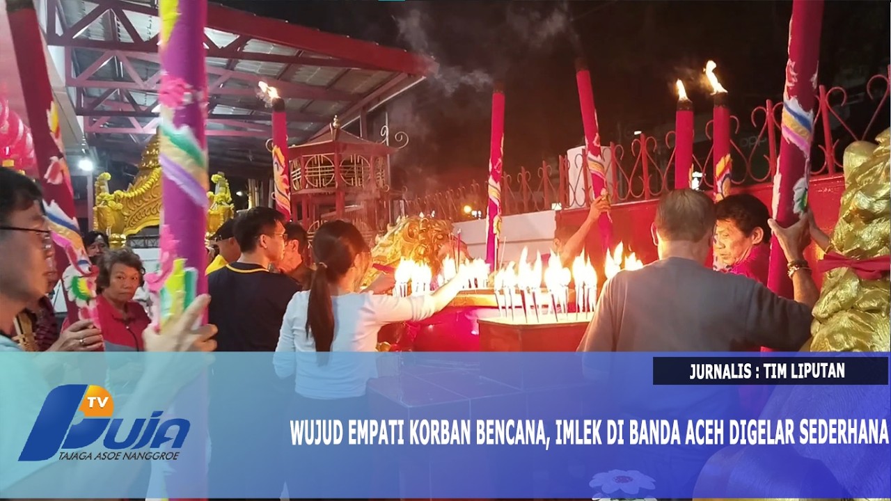 Wujud Empati Korban Bencana, Imlek di Banda Aceh Digelar Sederhana