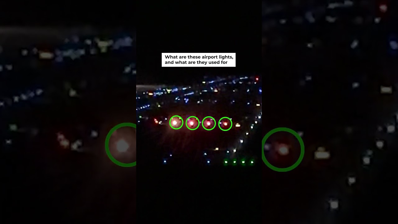 What are these airport lights, and what are they used for? 🛬 🚥