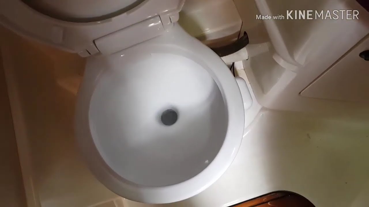 Installation Johnson aqua silent electric marine toilet