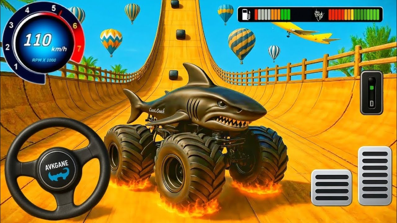 Monster Truck Mega Ramp Impossible Driver - Ultimate Car Stunts GT Racing- Android GamePlay 2026