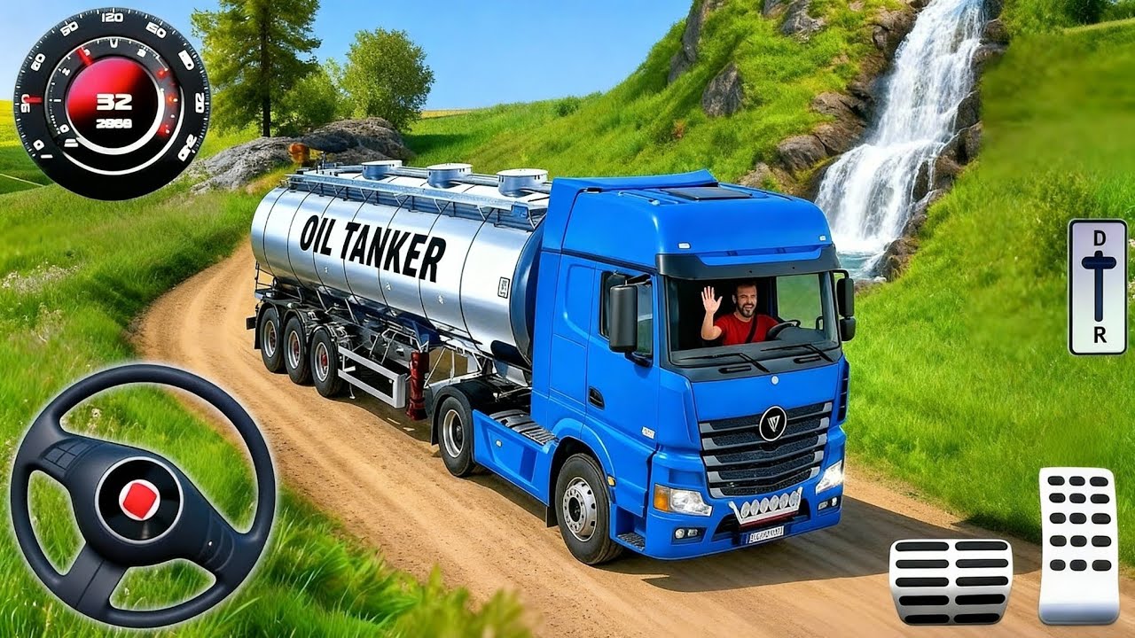 محاكي قيادة شاحنة النفط الواقعية #1 - العاب شاحنات نفط - العاب سيارات | Oil Tanker Truck Simulator