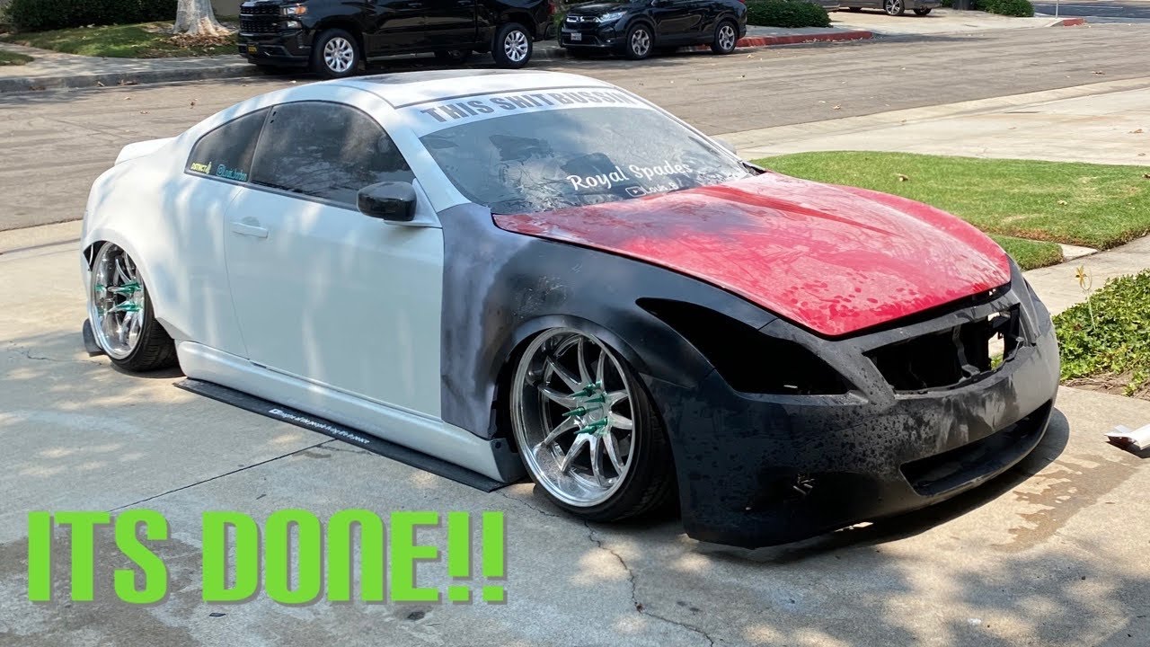 g35 with g37 front conversion  custom fenders finished