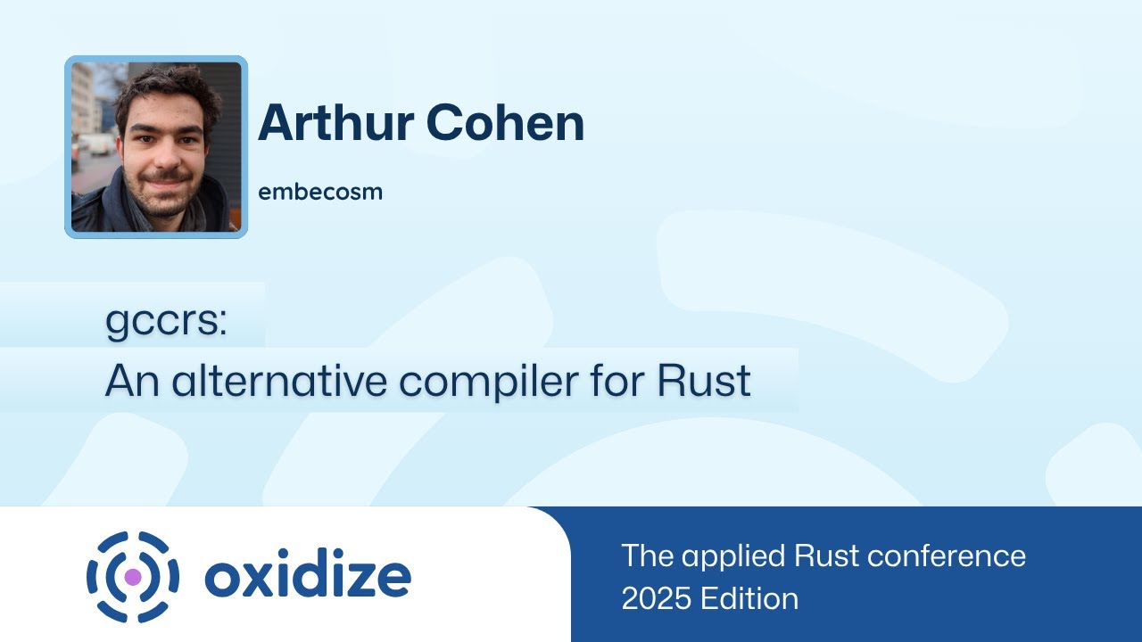 gccrs: альтернативный компилятор для Rust