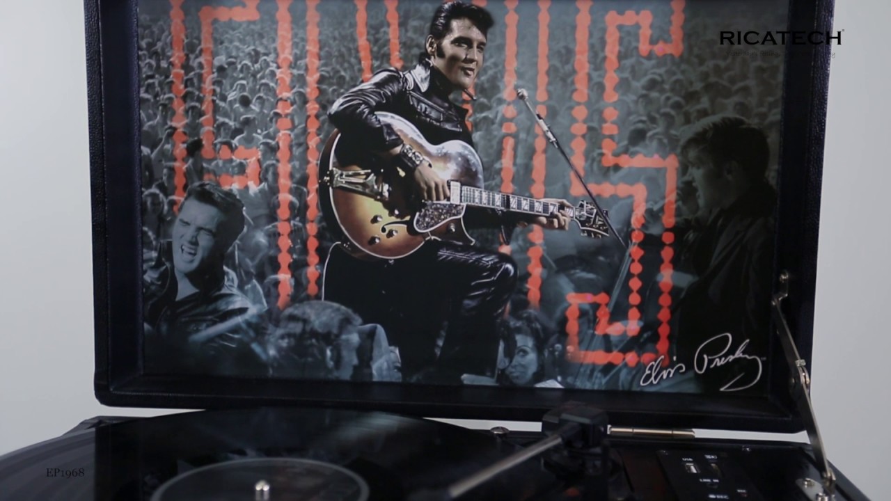 Elvis Presley EP1968 Record-Player by Ricatech, turntable, line in-out, USB, SD, Encoding function