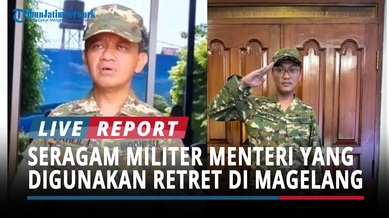 Digembleng 3 Hari, Begini Seragam Militer Menteri yang Digunakan Retret di Akmil Magelang