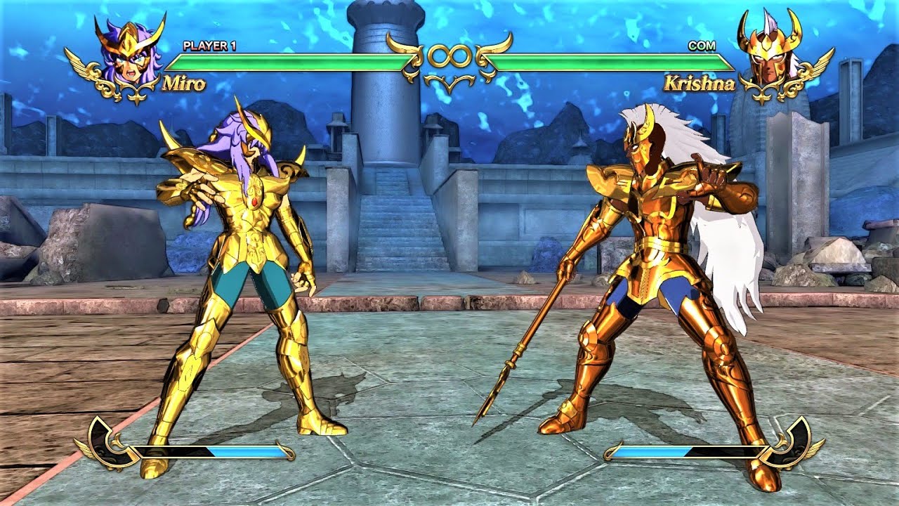 Scorpio Miro vs Chrysaor Krishna (Hardest AI) - Saint Seiya: Soldiers' Soul