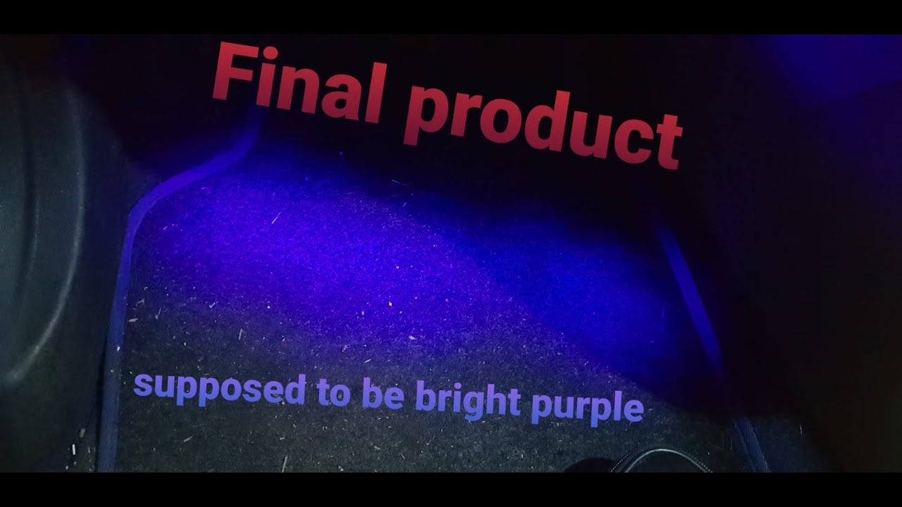Repairing and building my home made under dash lights on the fiat part 2 (wiring)