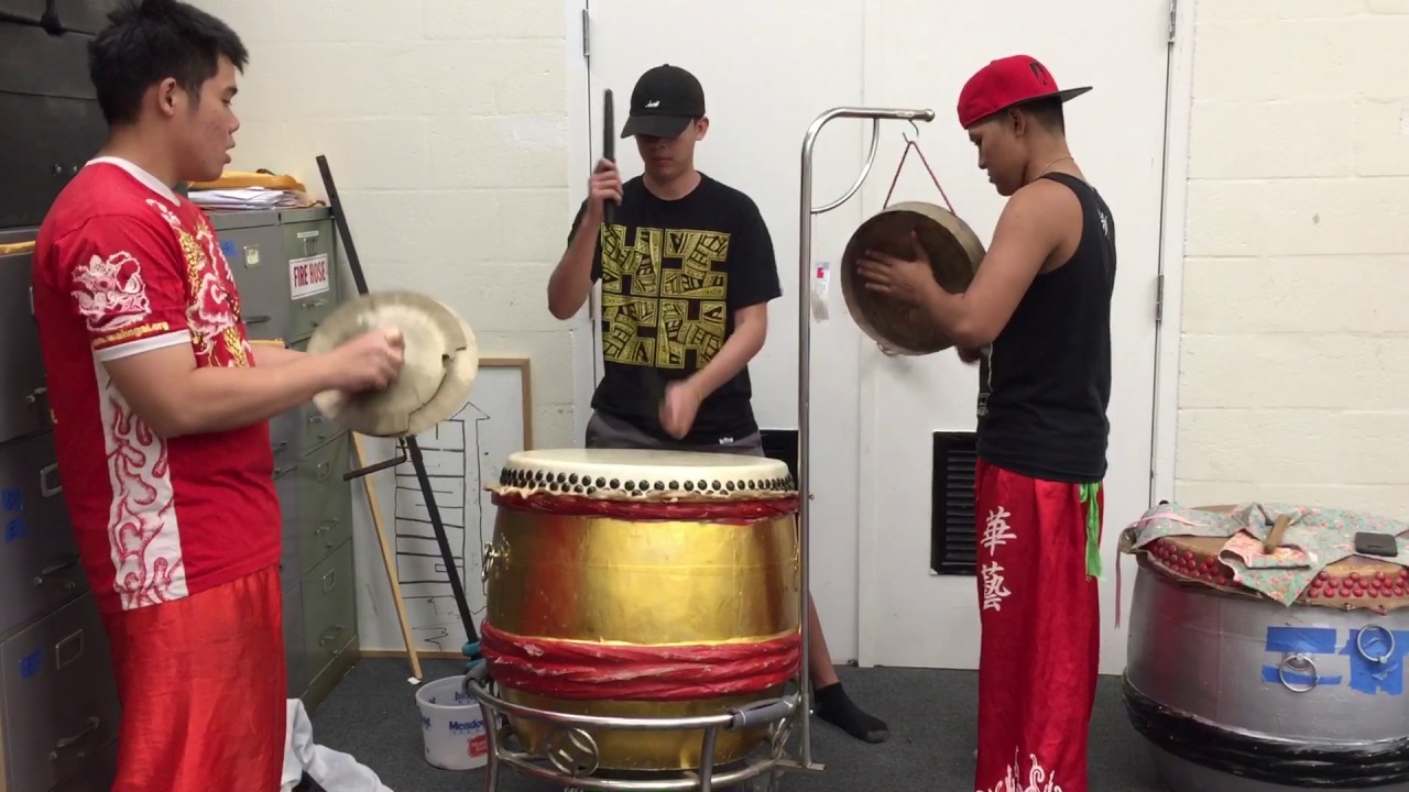 Traditional Lion Dance Kung Fu Drumming