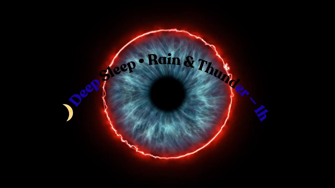 👁️ Night Rain & Distant Thunder • 1h | Pluie nocturne & orage lointain • 1 h