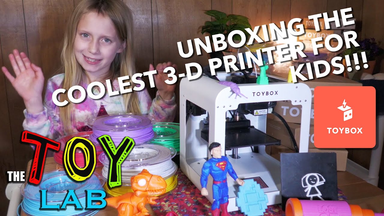Printing Toys at HOME with a TOYBOX 3D Printer! Amazing! The TOY LAB with Juliet - Unboxing & Review