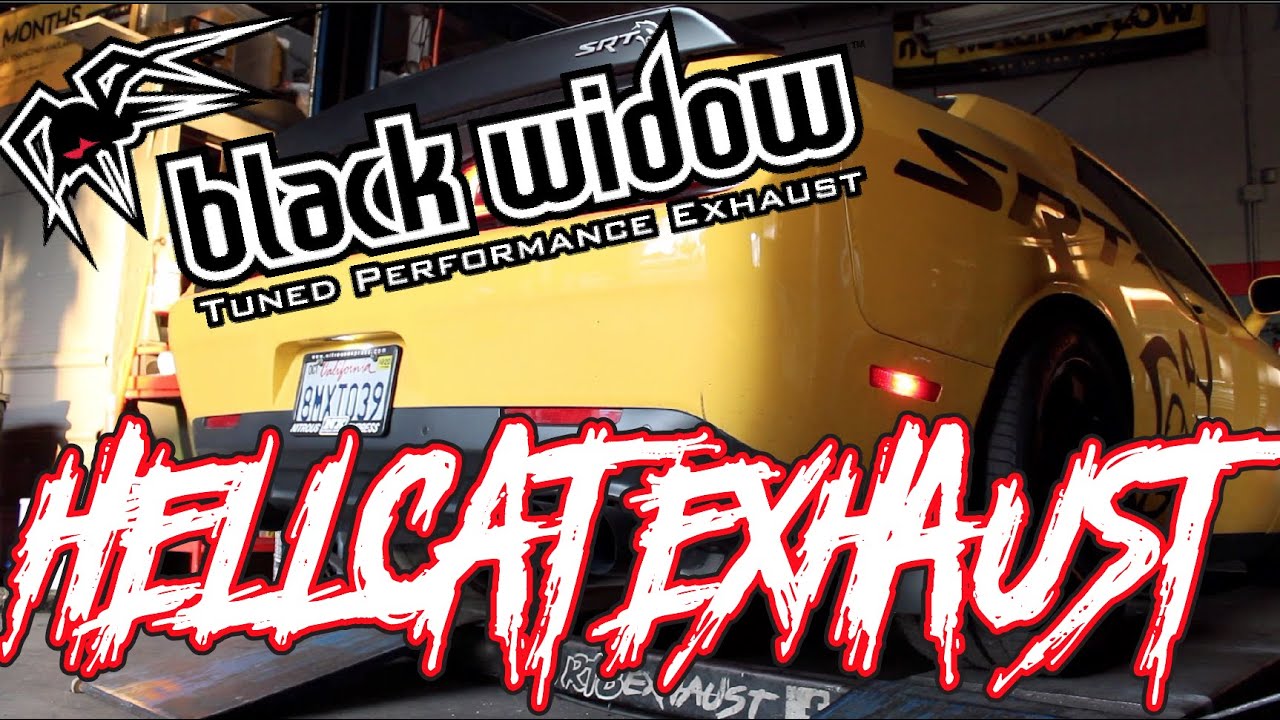 The NEIGHBORHATER HELLCAT! Brand new Black Widow exhaust on my Challenger Hellcat! | RTB Exhaust
