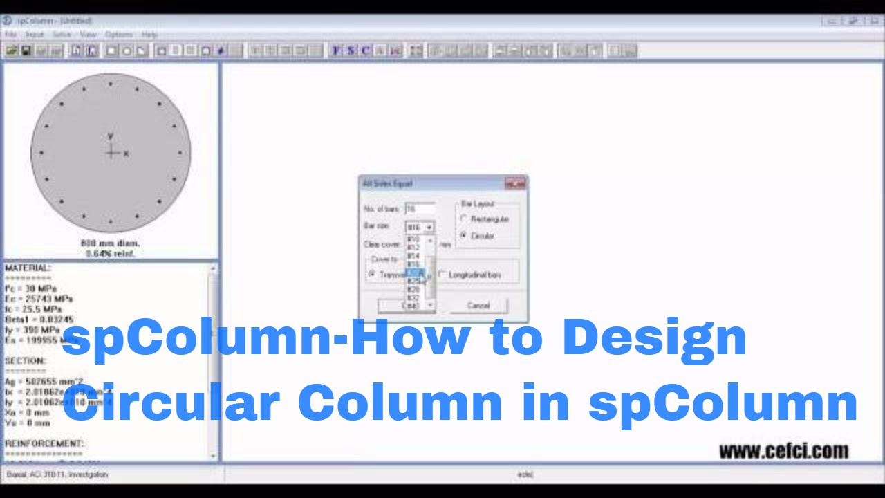 spColumn-How to Design Circular Column in spColumn