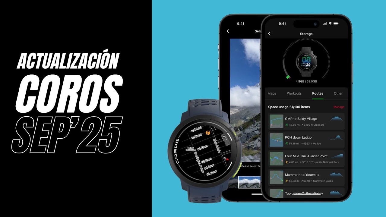 Lo nuevo de COROS Septiembre 2025 explicado en 10 minutos