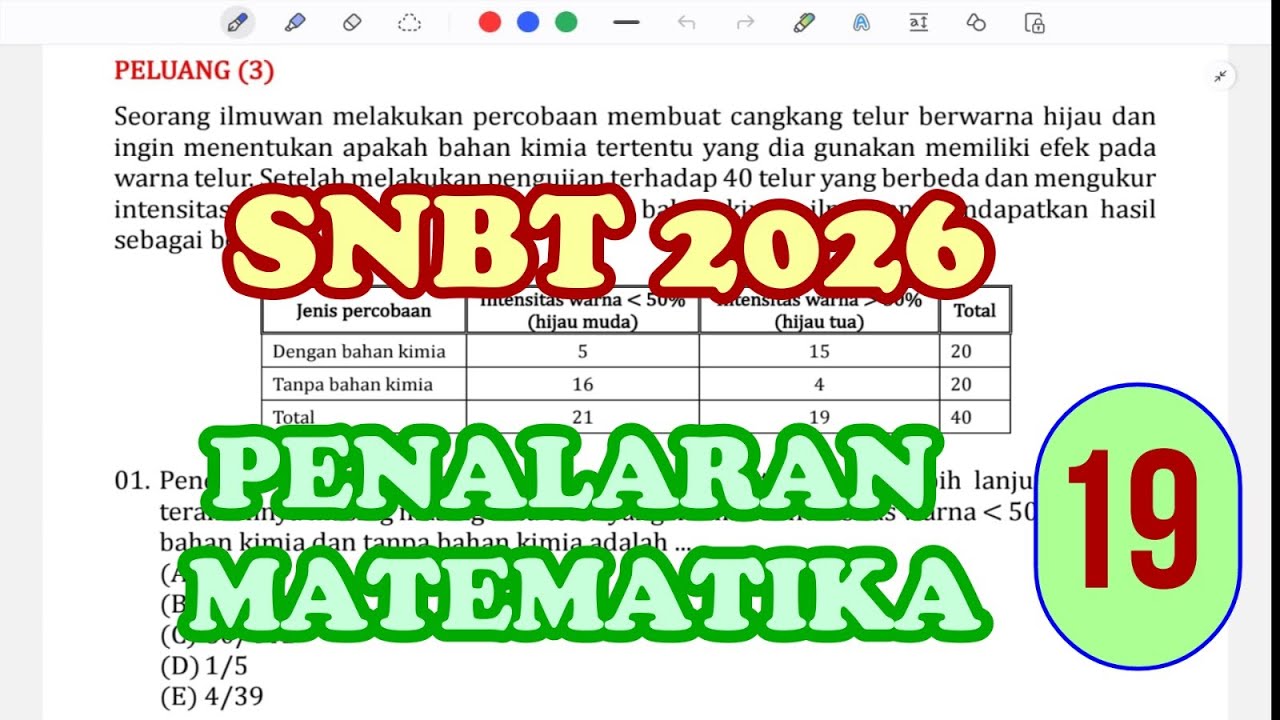 SNBT 2026 PENALARAN MATEMATIKA | PELUANG 3