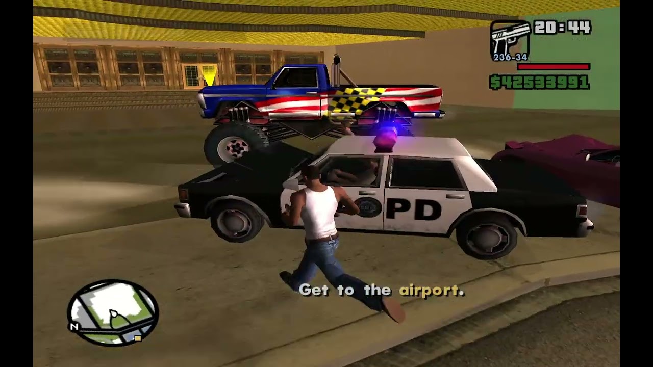 GTA San Andreas(with cheat codes)Saint Mark’s Bistro. PART 84
