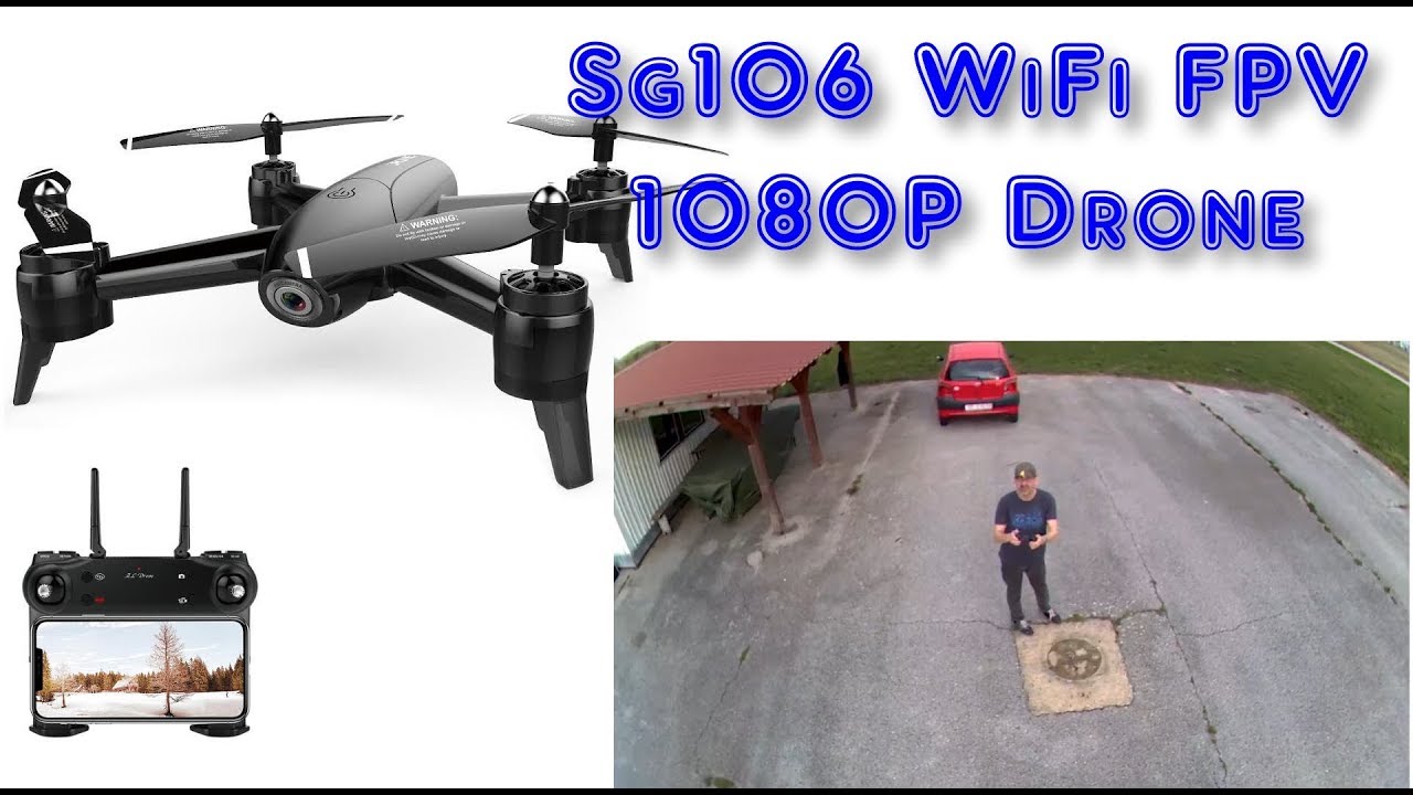 SG106 WiFi FPV With 1080P Wide Angle Camera Optical Flow Positioning RC Drone