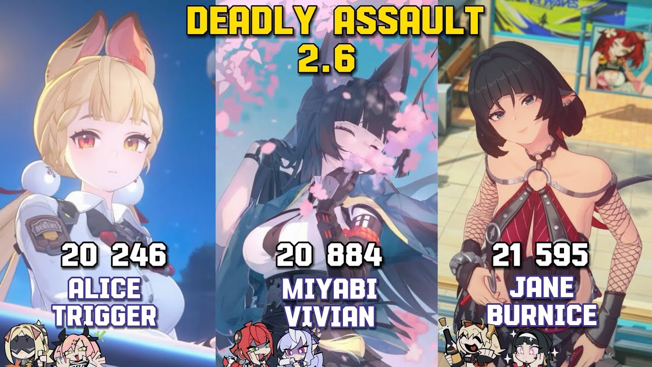 Deadly Assault 2.6 | M0 Alice, M0 Miyabi & M0 Jane | Zenless Zone Zero 