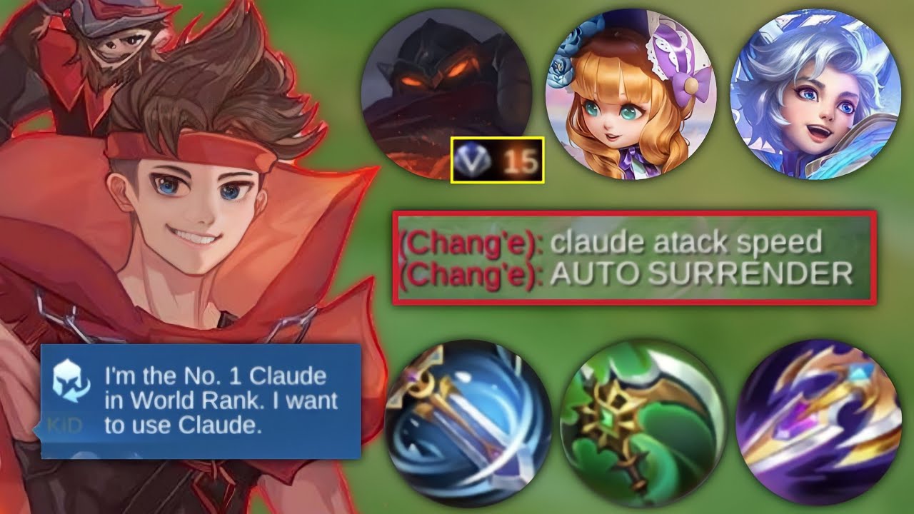 TRY THIS! CLAUDE ATTACK SPEED BUILD! AUTO WIN🔥