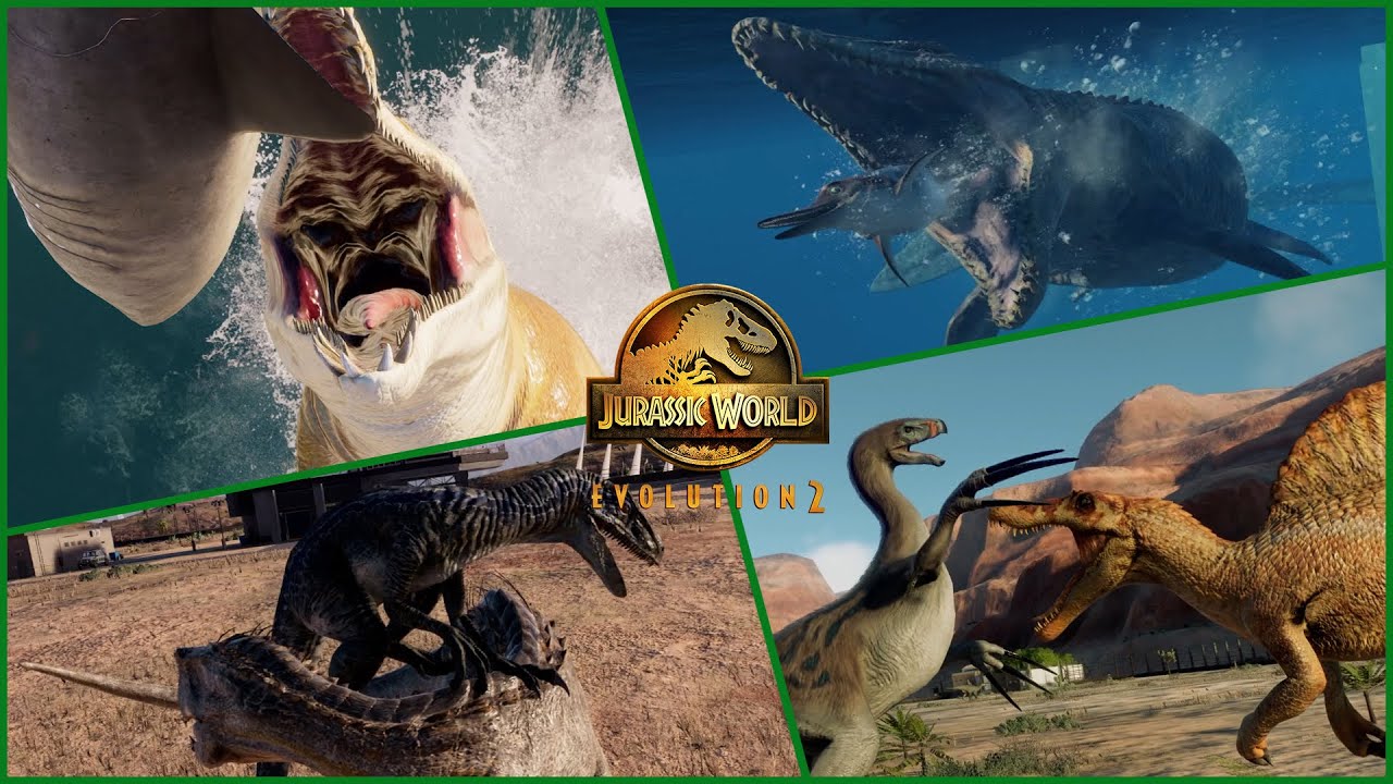 Jurassic World Evolution 2 - ЛУЧШИЕ АНИМАЦИИ БОИ, ОХОТА, УБИЙСТВА EP2