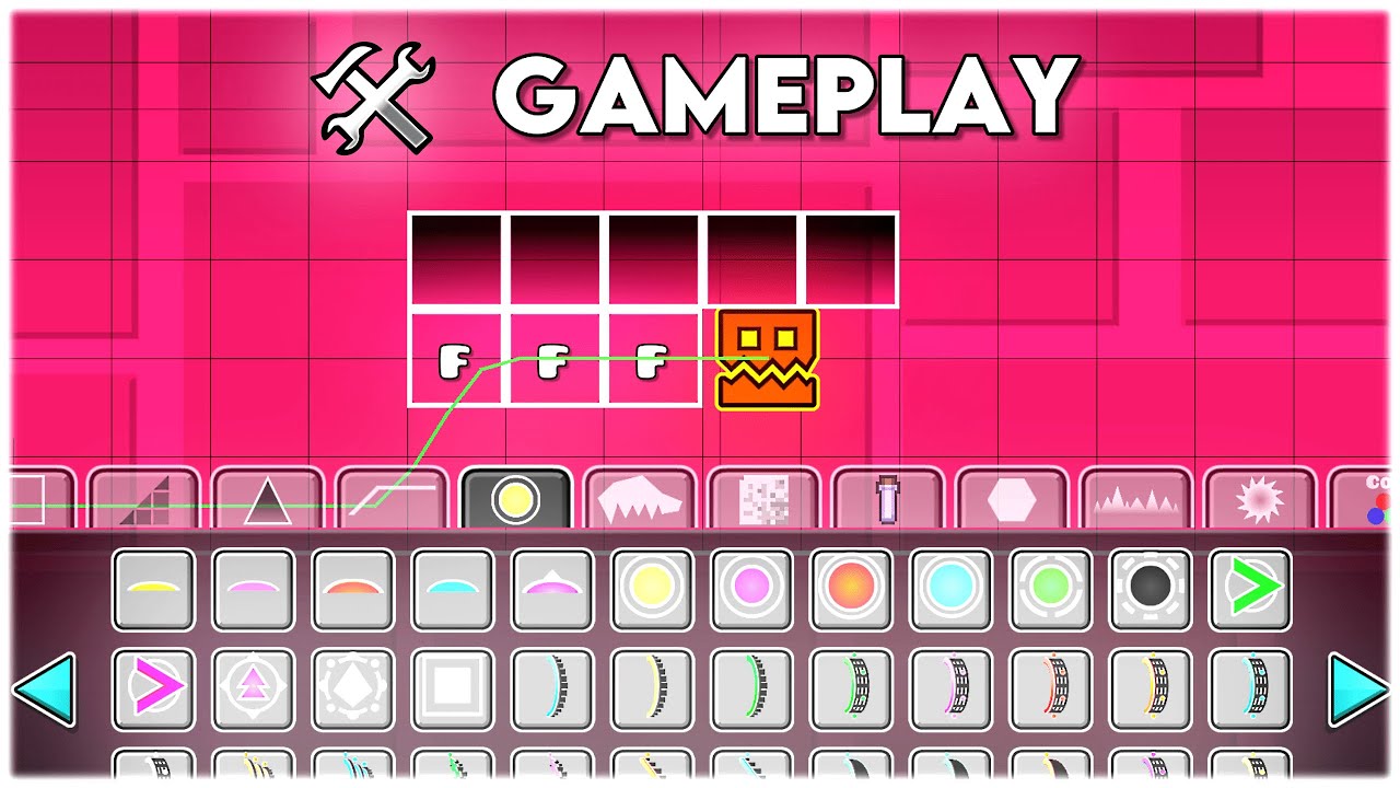 Geometry Dash 2.2 Editor Guide - Gameplay, Animated Objects [#3]