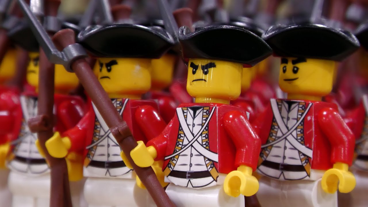 Огромная LEGO Битва при Лексингтоне 1775 года