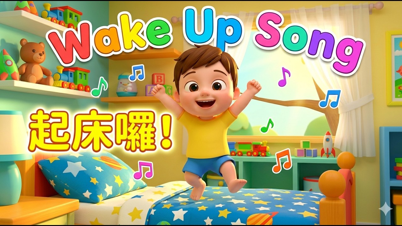 Wake Up Song for Kids | 起床囉寶貝! 🌞 | Bilingual Morning Routine Song | SingAlongWithJasper