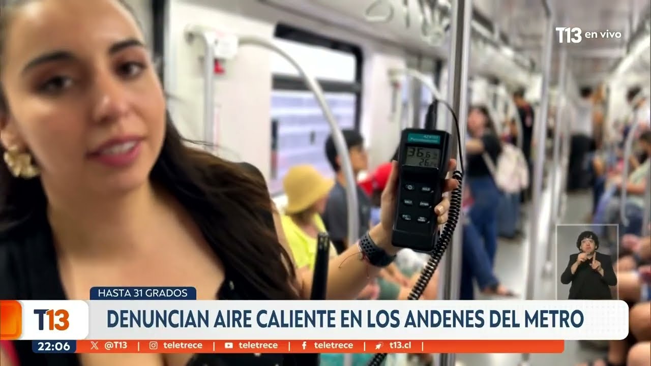 Denuncian aire caliente en los andenes del metro