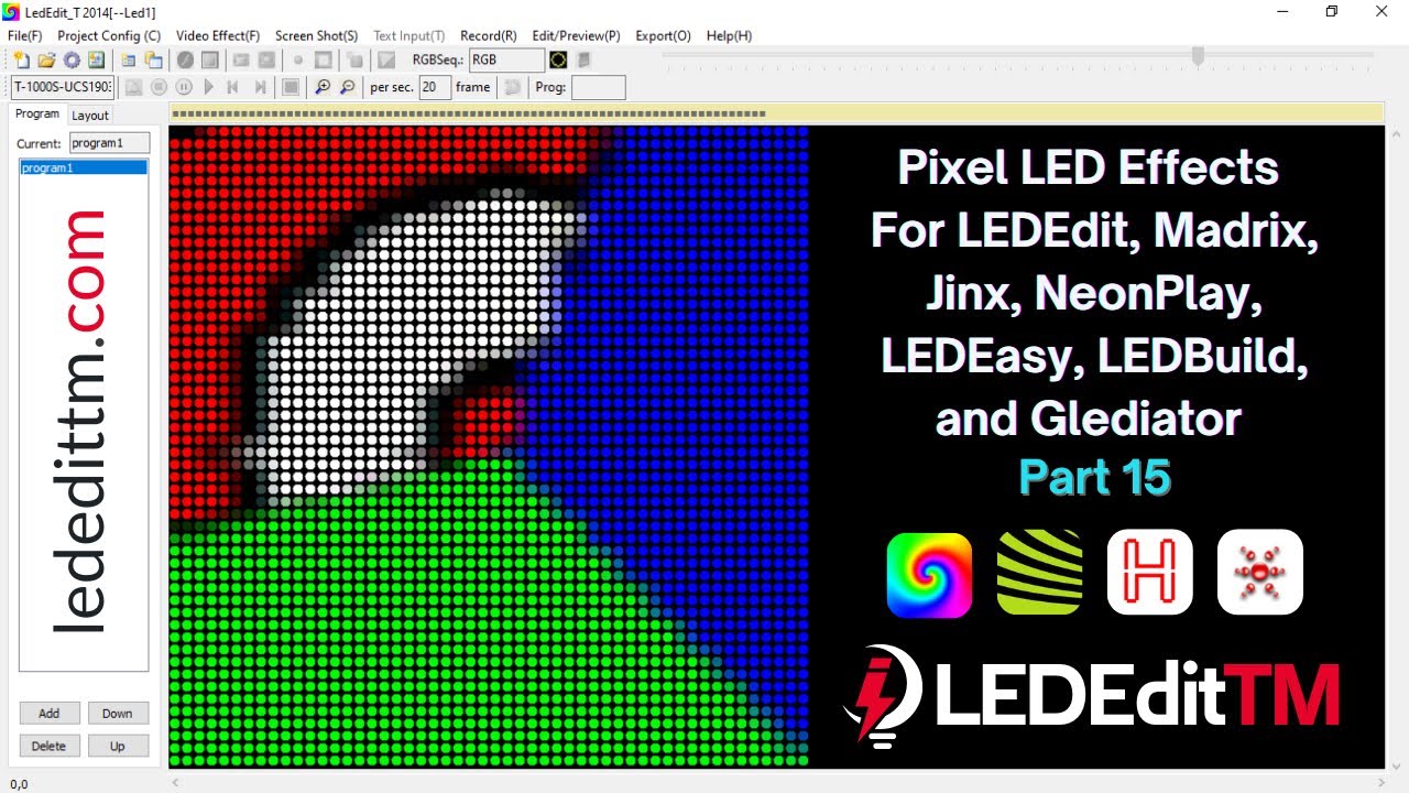 Pixel LED Effects Download for LEDEdit 15