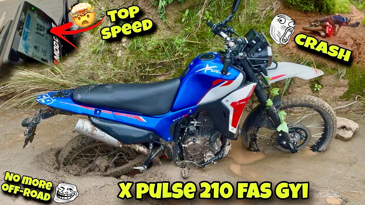 X pulse 210 off-road test || x pulse 210 top speed test || best off road on x pulse 210 mod crime