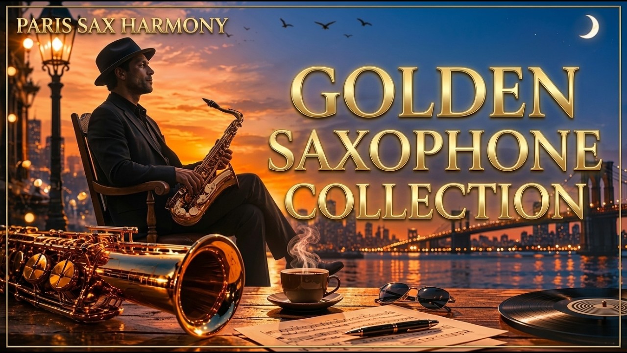 Golden Saxophone Collection ✨ Best Smooth Jazz Instrumentals for Relaxation and Stress Relief