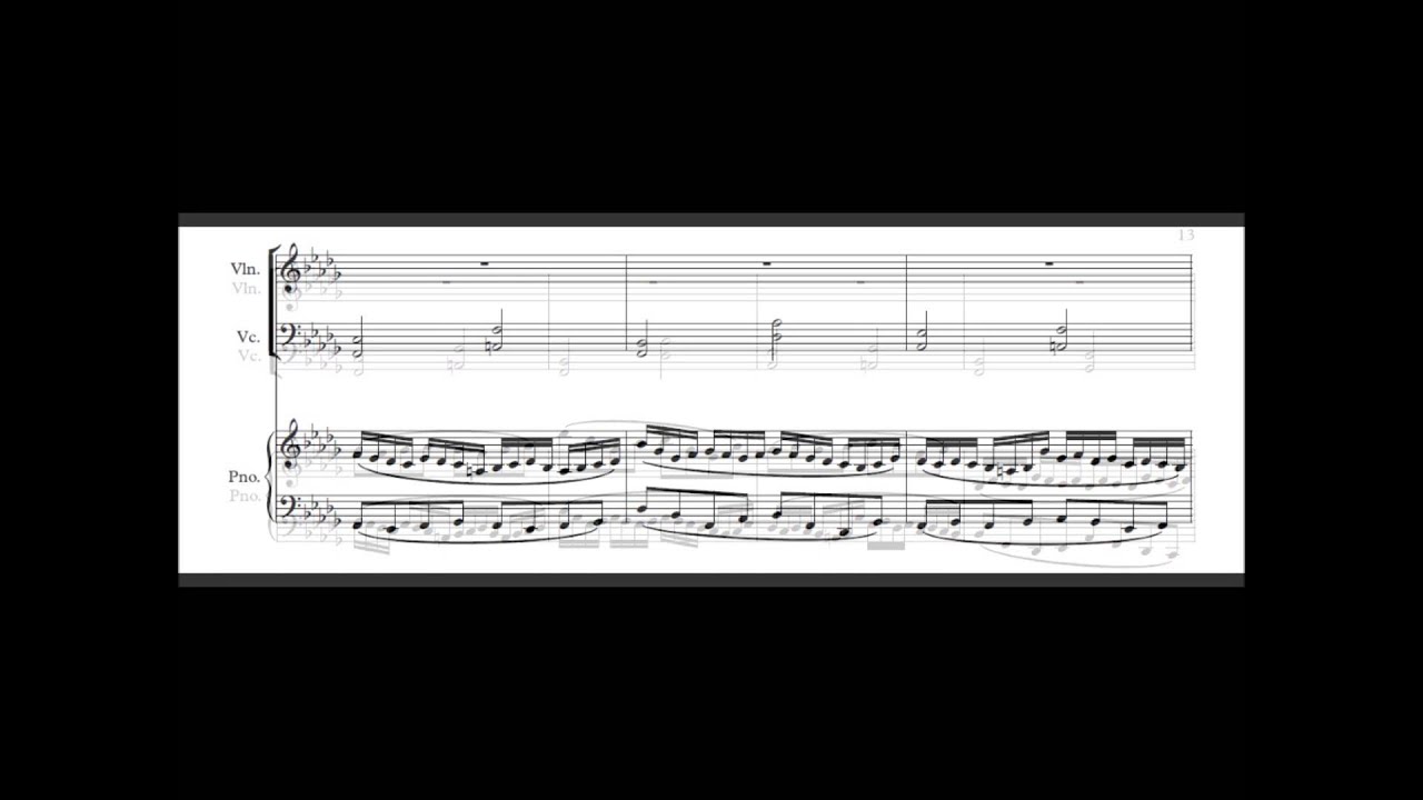 Piano Trio Op.4-Original Composition