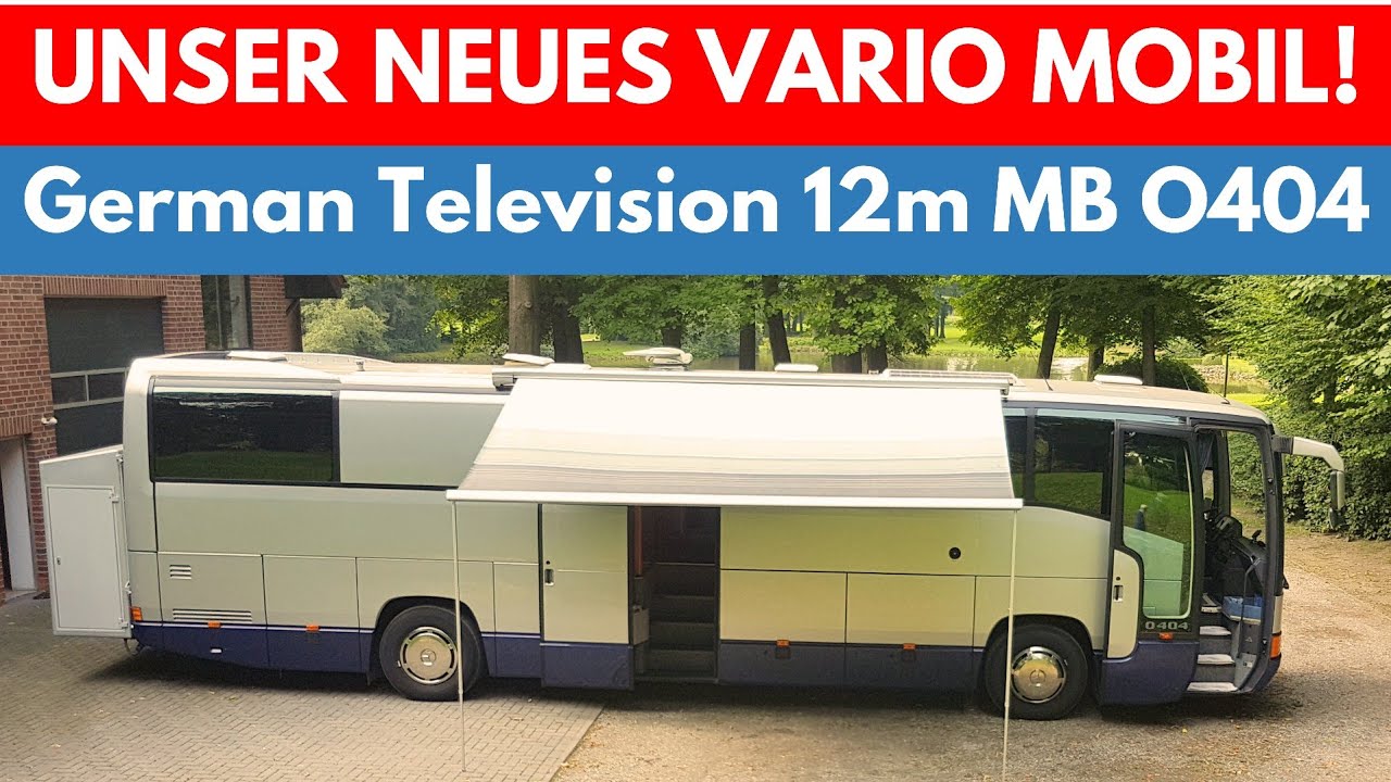 UNSER NEUES WOHNMOBIL IST DA ! Vario Mobil O404 Mercedes Benz. 12m 16 Tonnen. 100 km/h